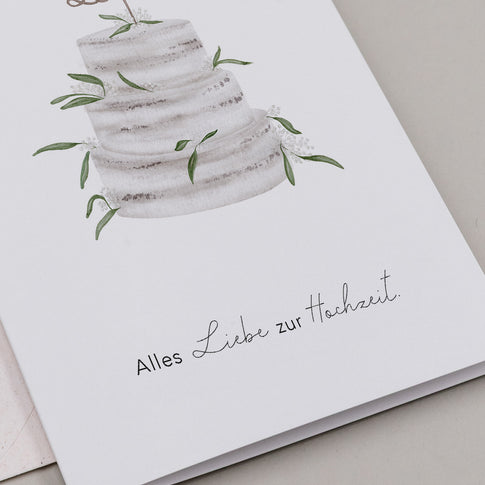 Folded card wedding cake (pack of 10 pcs.)