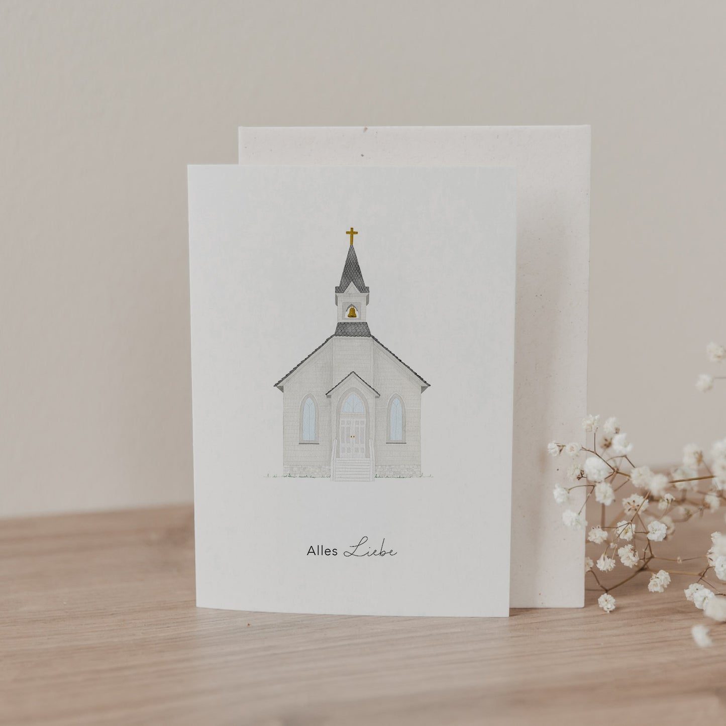 Klappkarte Kirche (VE = 10 Stk.)