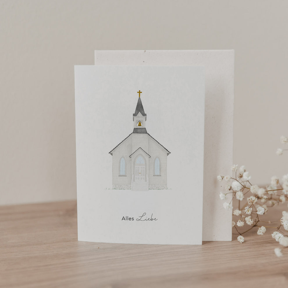 Klappkarte Kirche (VE = 10 Stk.)