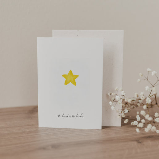 Klappkarte Stern (VE = 10 Stk.)