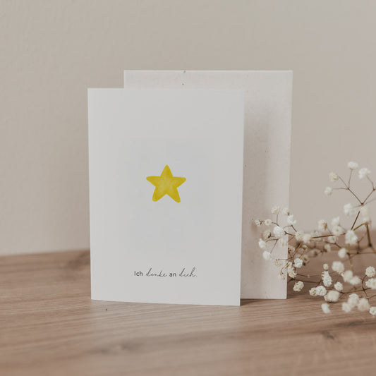 Klappkarte Stern (VE = 10 Stk.)