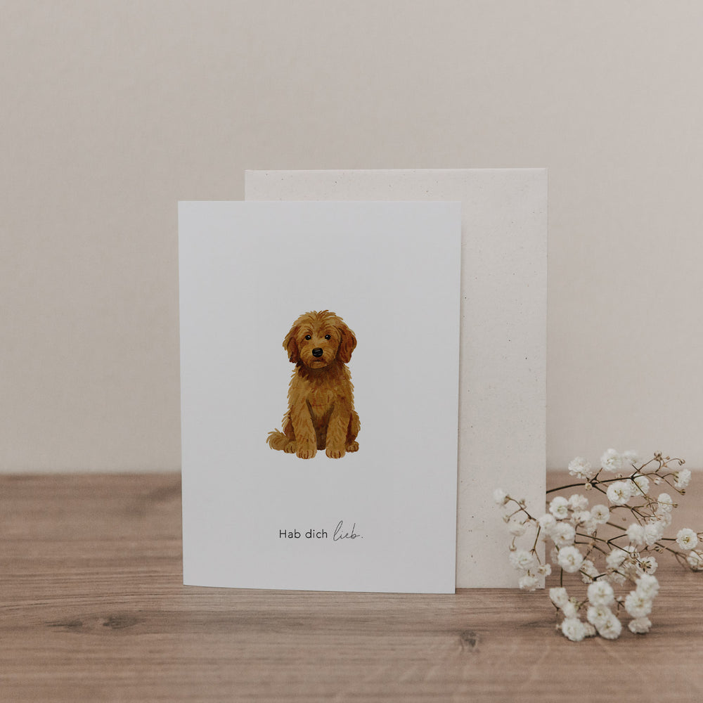 Klappkarte Hund (VE = 10 Stk.)