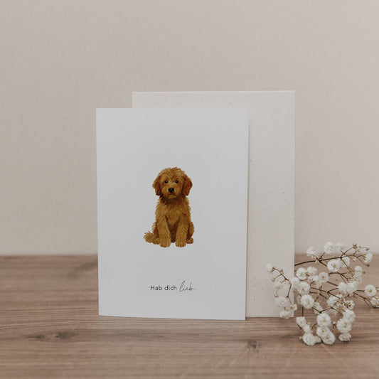 Klappkarte Hund (VE = 10 Stk.)