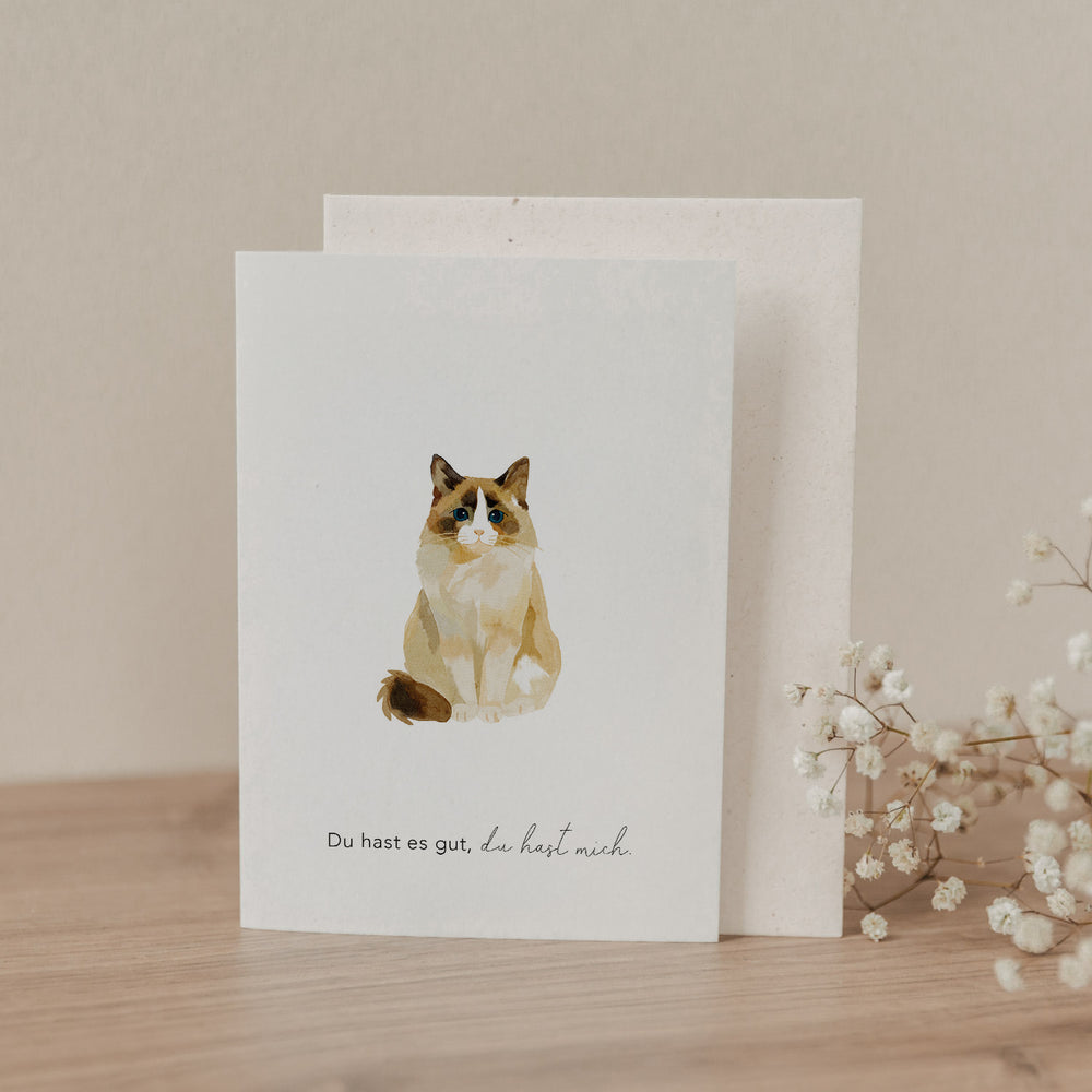 Klappkarte Katze (VE = 10 Stk.)