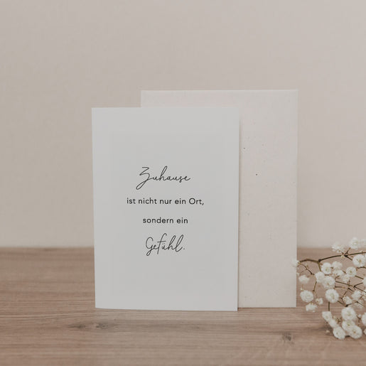 Klappkarte Zuhause (VE = 10 Stk.)