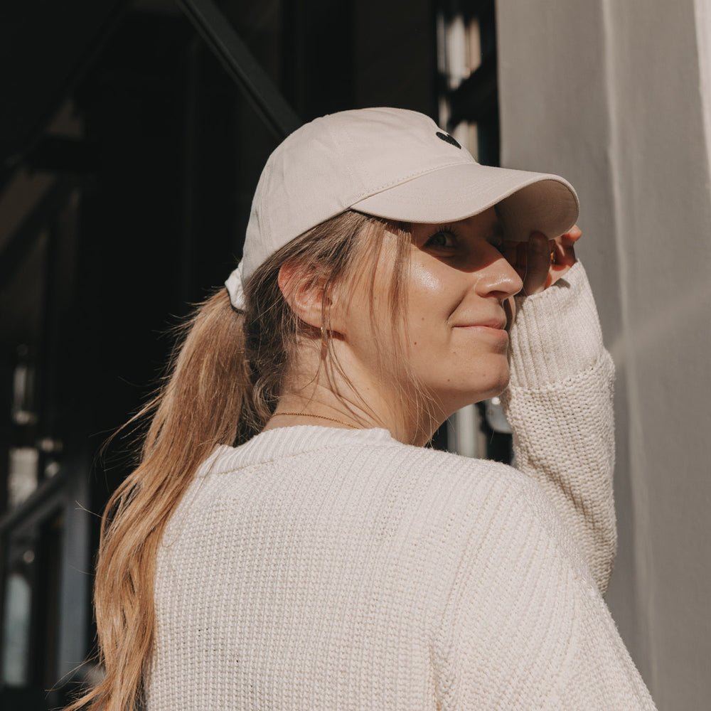 Cap beige Herz (VE = 4 Stk.)