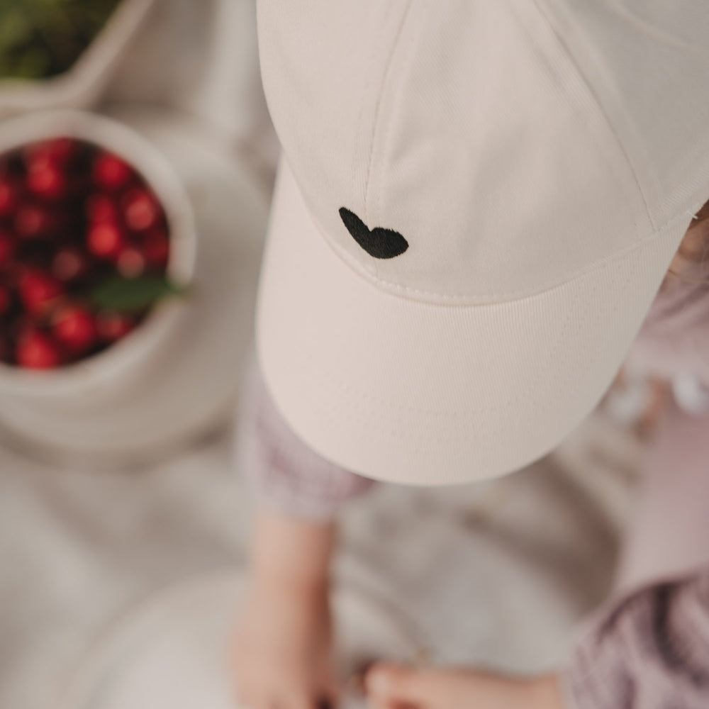Cap beige Herz (VE = 4 Stk.)