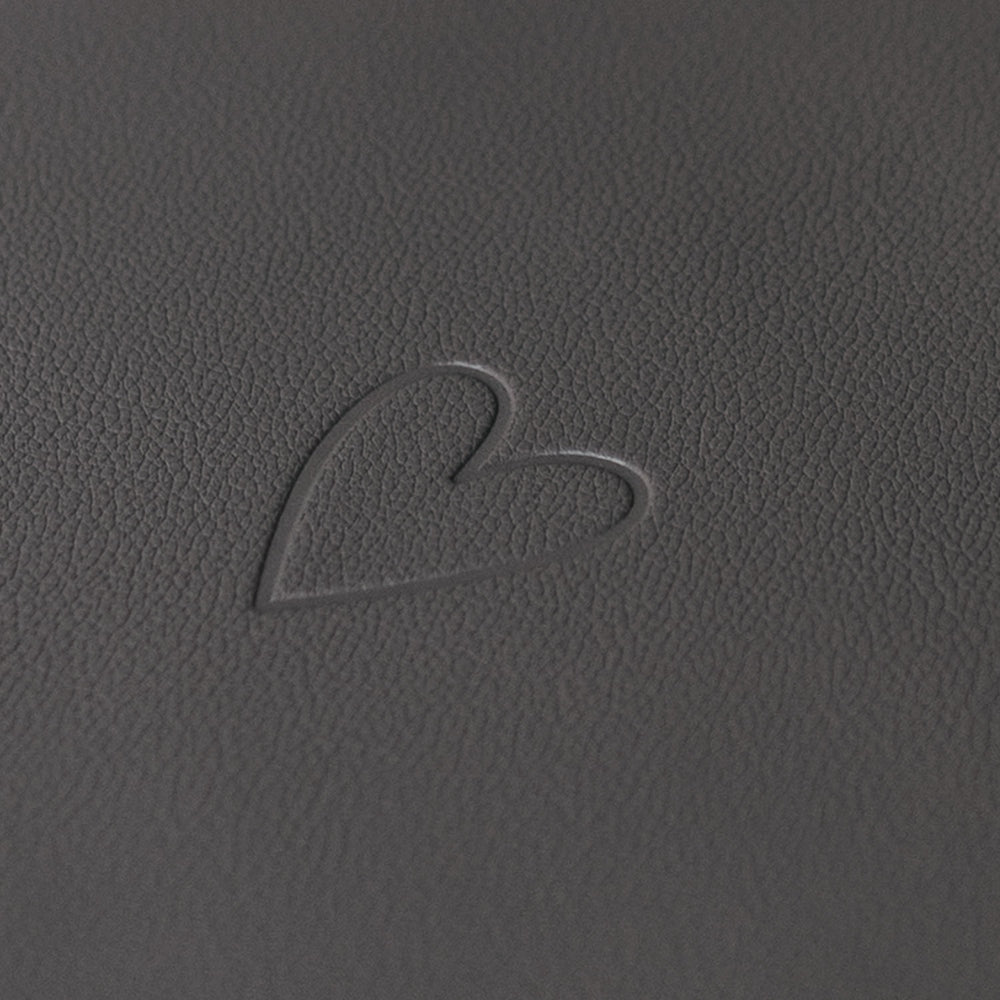 Wendbares Platzset Herz Grau (VE = 6 Stk.)