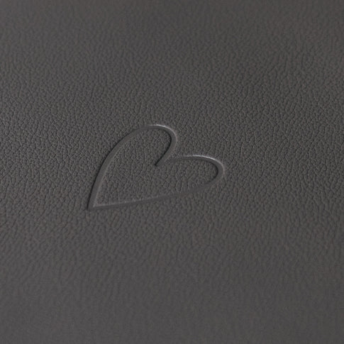 Wendbares Platzset Herz Grau (VE = 6 Stk.)