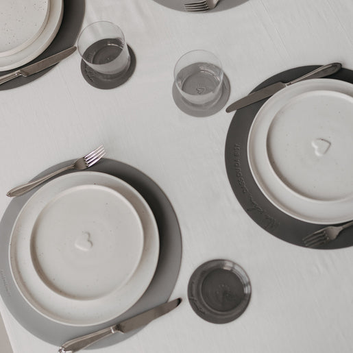 Wendbares Platzset Wie schön Grau (VE = 6 Stk.)