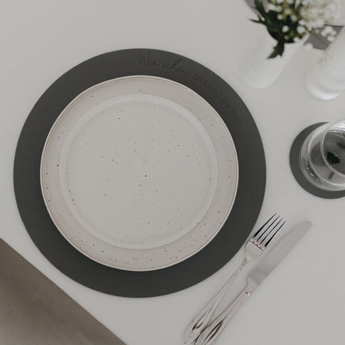 Wendbares Platzset Wie schön Grau (VE = 6 Stk.)