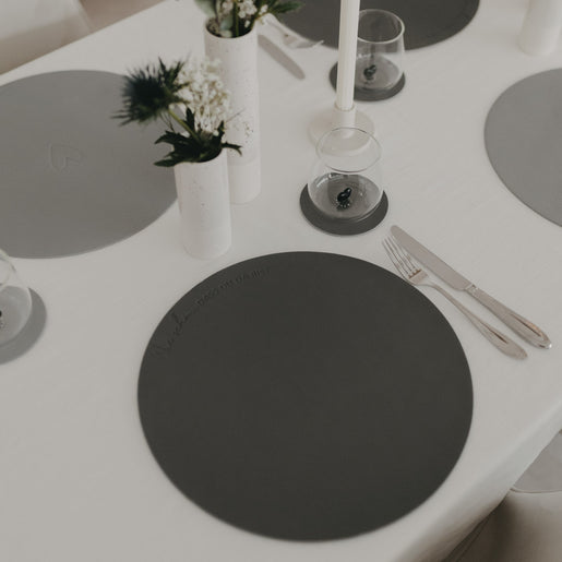 Wendbares Platzset Wie schön Grau (VE = 6 Stk.)