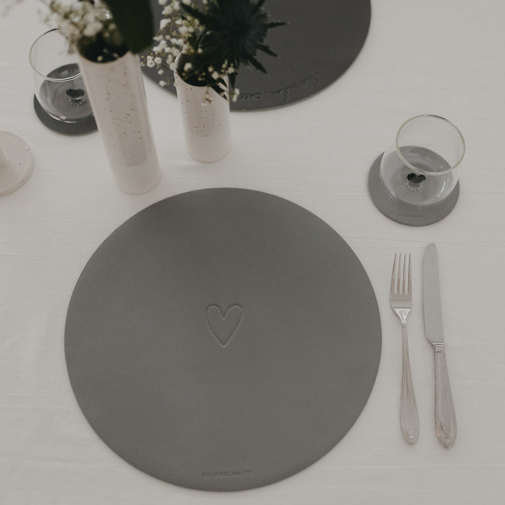 Wendbares Platzset Wie schön Grau (VE = 6 Stk.)