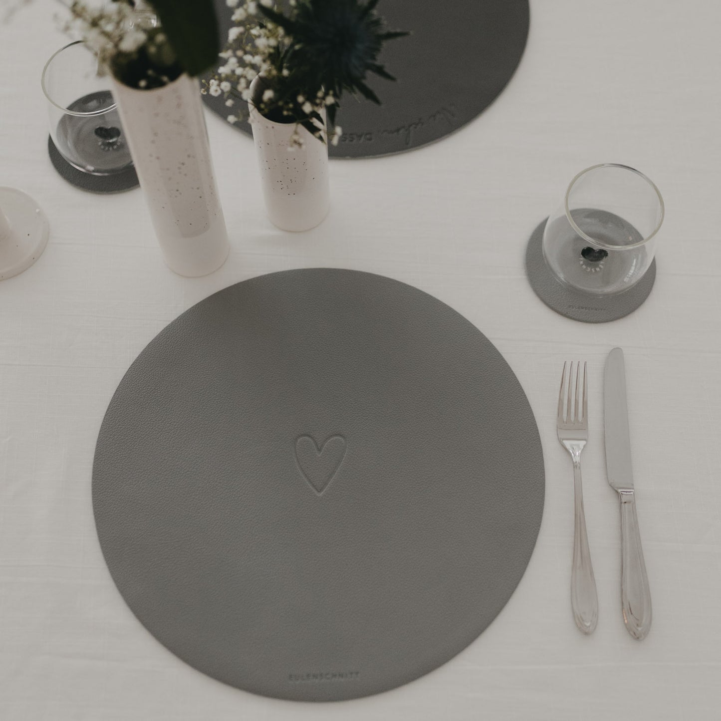 Wendbares Platzset Wie schön Grau (VE = 6 Stk.)