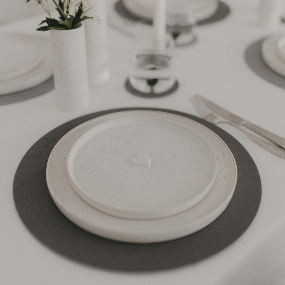 Wendbares Platzset Wie schön Grau (VE = 6 Stk.)
