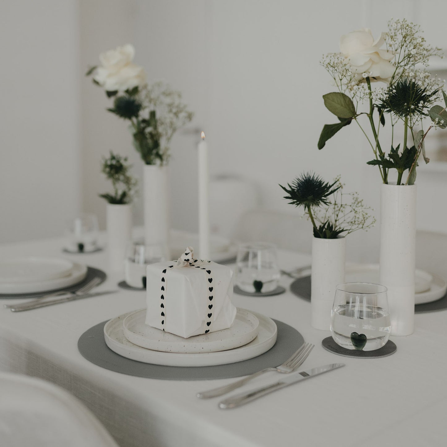 Wendbares Platzset Wie schön Grau (VE = 6 Stk.)