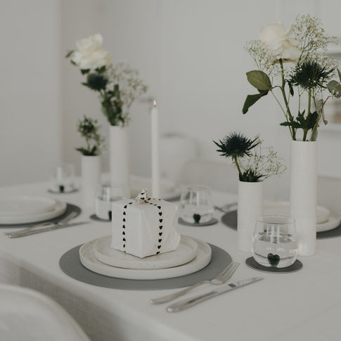 Wendbares Platzset Wie schön Grau (VE = 6 Stk.)