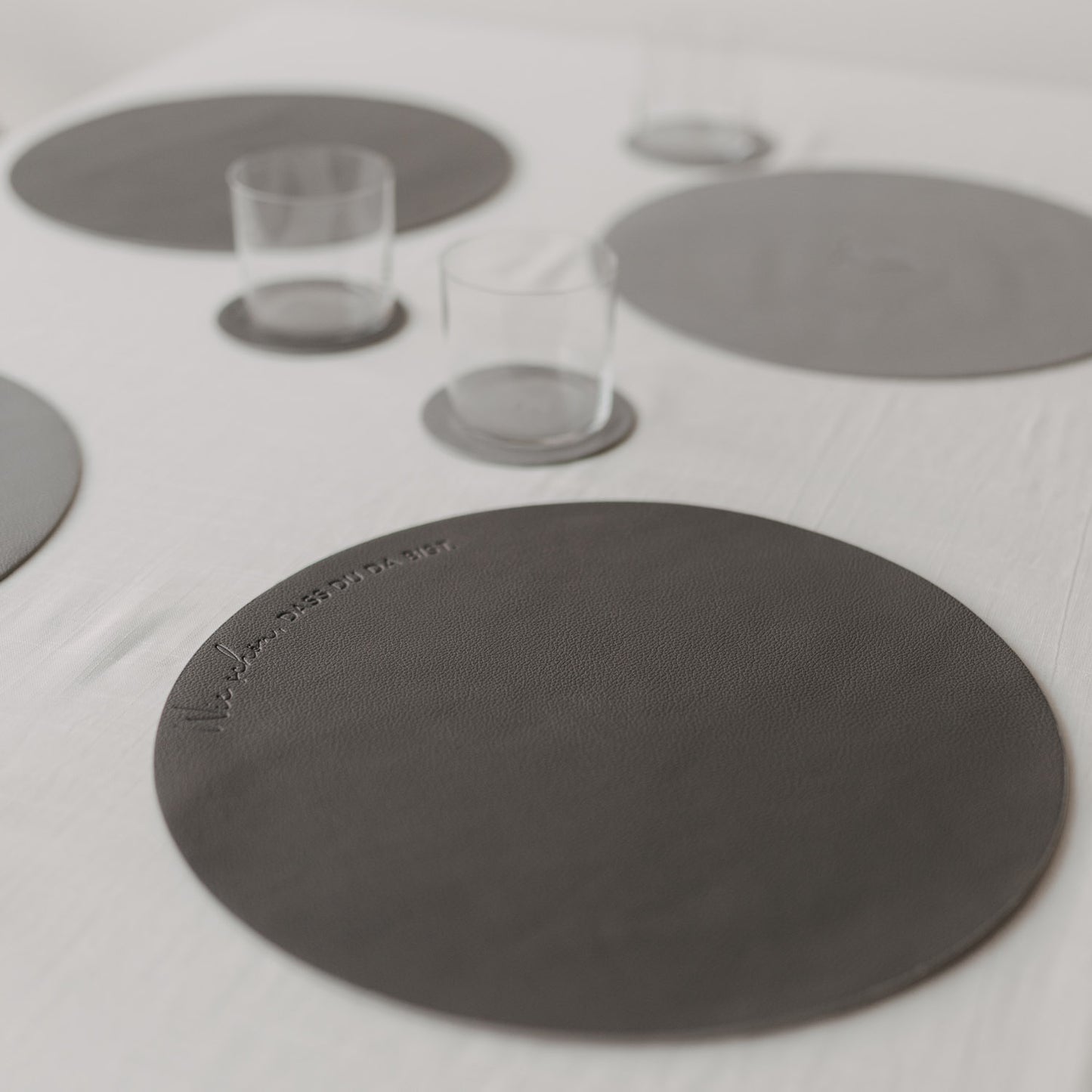 Wendbares Platzset Wie schön Grau (VE = 6 Stk.)