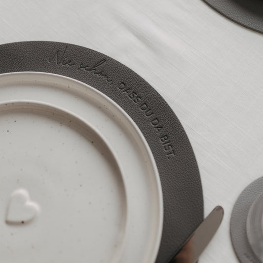 Wendbares Platzset Wie schön Grau (VE = 6 Stk.)