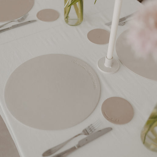 Wendbares Platzset Wie schön Creme (VE = 6 Stk.)