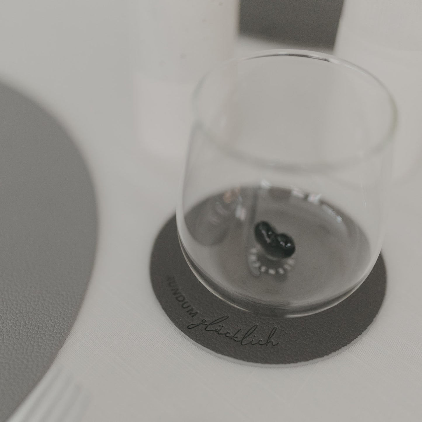 Wendbare Untersetzer Rundum glücklich 2er Set Grau (VE = 6 Stk.)