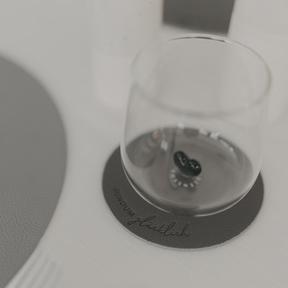 Wendbare Untersetzer Rundum glücklich 2er Set Grau (VE = 6 Stk.)