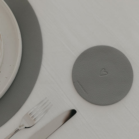 Wendbare Untersetzer Rundum glücklich 2er Set Grau (VE = 6 Stk.)