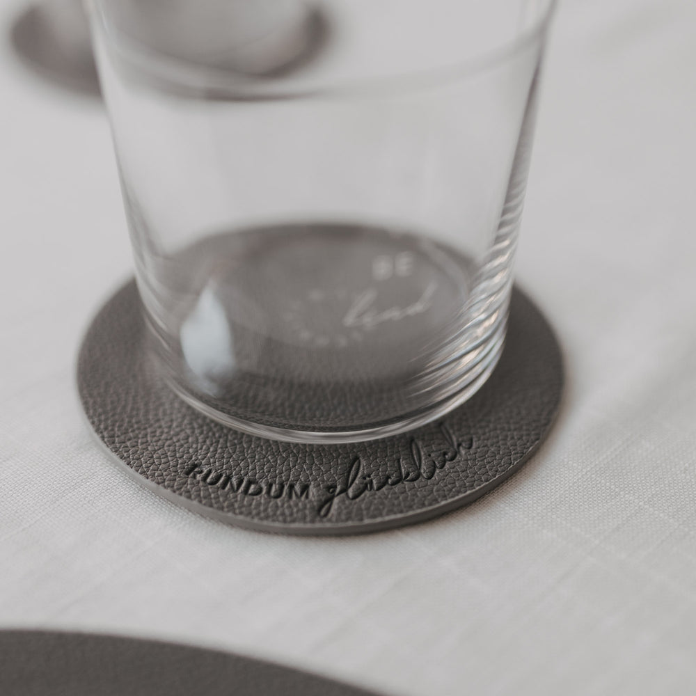 Wendbare Untersetzer Rundum glücklich 2er Set Grau (VE = 6 Stk.)