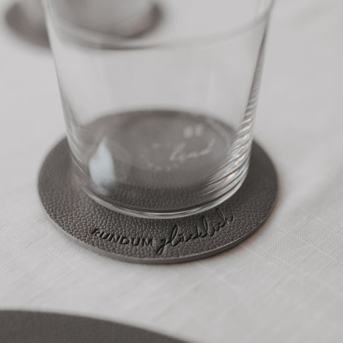 Wendbare Untersetzer Rundum glücklich 2er Set Grau (VE = 6 Stk.)