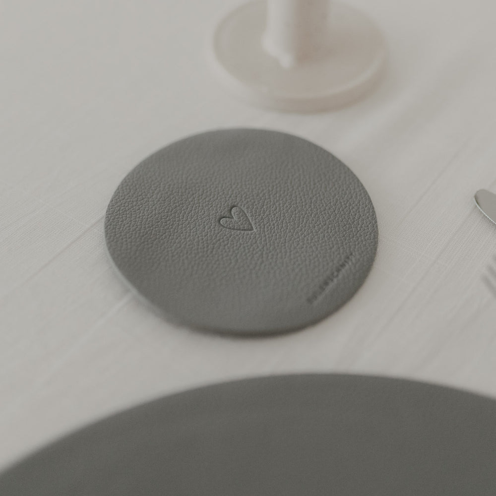 Wendbare Untersetzer Das Leben 2er Set Grau (VE = 6 Stk.)