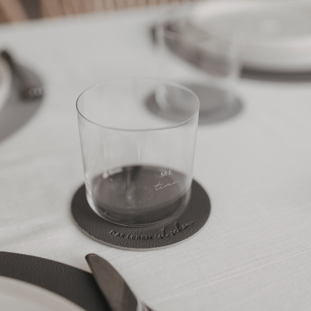 Wendbare Untersetzer Das Leben 2er Set Grau (VE = 6 Stk.)