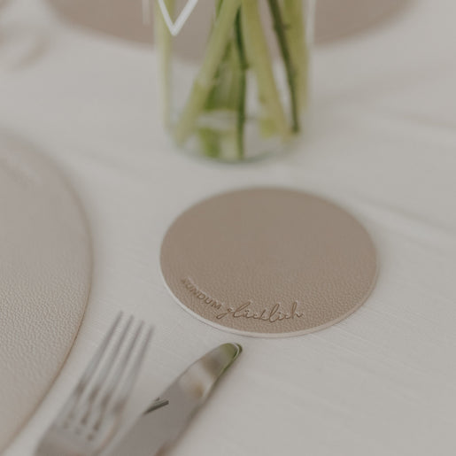 Wendbare Untersetzer Rundum glücklich 2er Set Creme (VE = 6 Stk.)