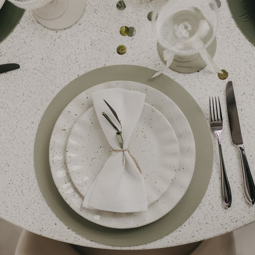 Wendbares Platzset Herz Grün (VE = 6 Stk.)