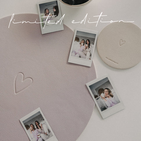 Limitierte wendbare Untersetzer Herz 2er Set Flieder (limitiert) (VE = 6 Stk.)