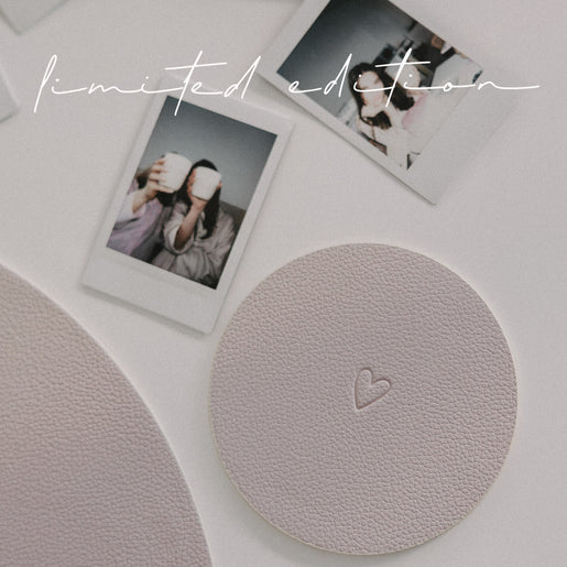 Limitierte wendbare Untersetzer Herz 2er Set Flieder (limitiert) (VE = 6 Stk.)