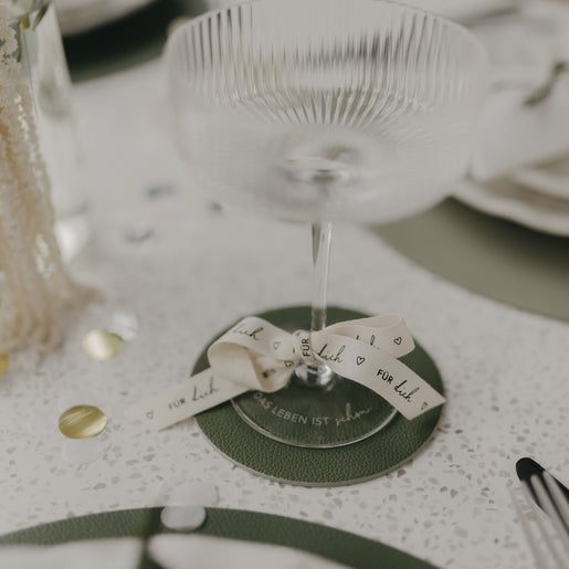 Wendbare Untersetzer Herz 2er Set Grün (VE = 6 Stk.)