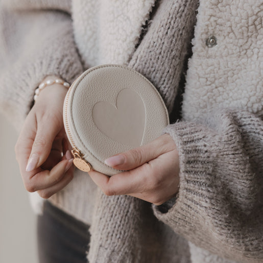 Portemonnaie Herz creme (VE = 6 Stk.)