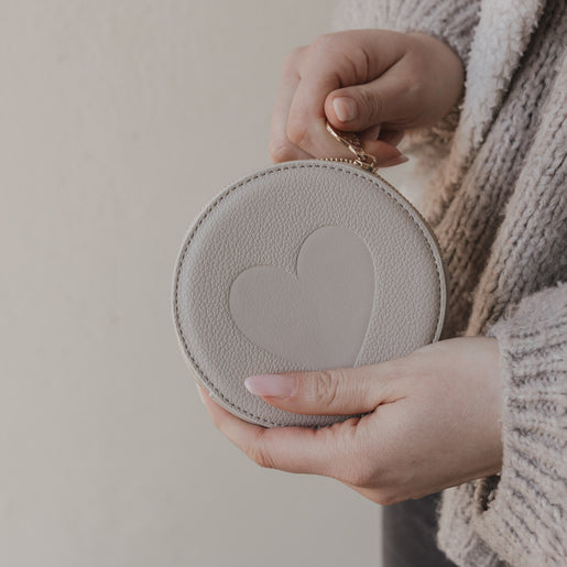 Portemonnaie Herz grau (VE = 6 Stk.)