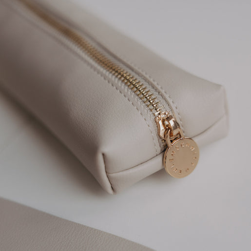 Federtasche Herz taupe (VE = 6 Stk.)