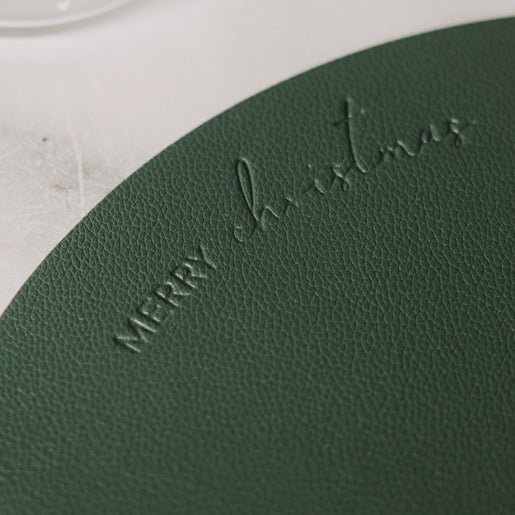 Wendbares Platzset Merry Christmas Grün (VE = 6 Stk.)