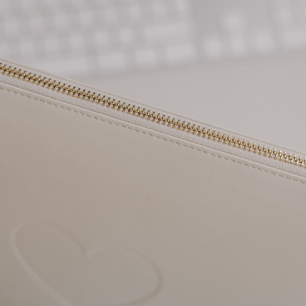 Laptoptasche Herz creme (VE = 4 Stk.)