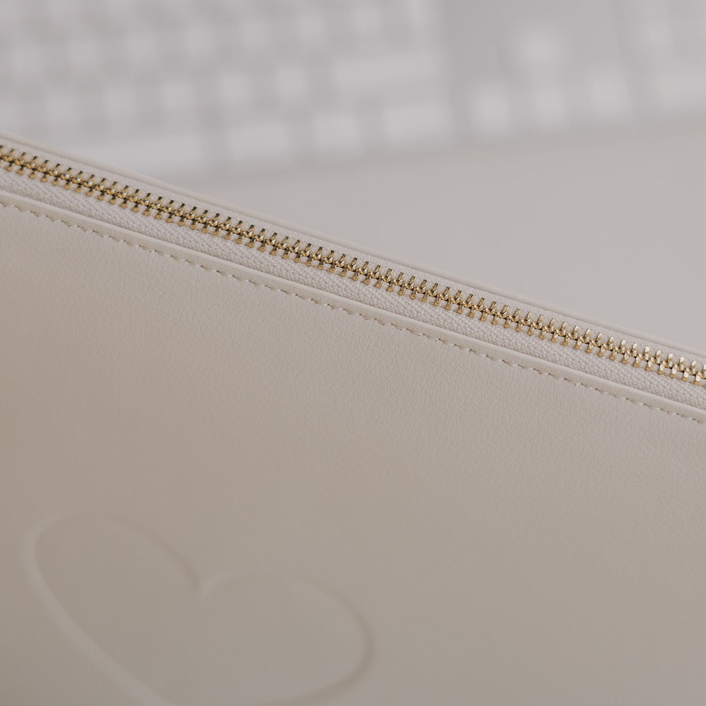 Laptoptasche Herz creme (VE = 4 Stk.)