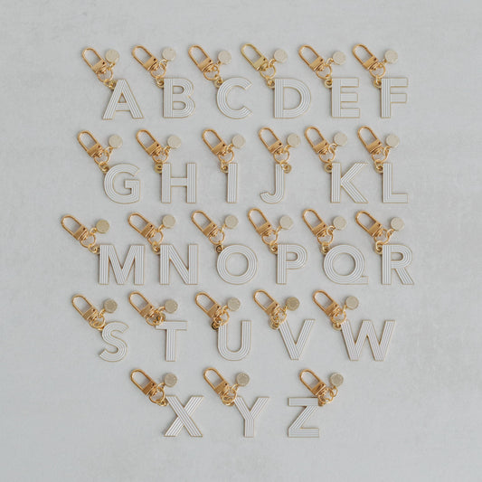 ABC Schlüsselanhänger hellgrau (VE = 6 Stück)