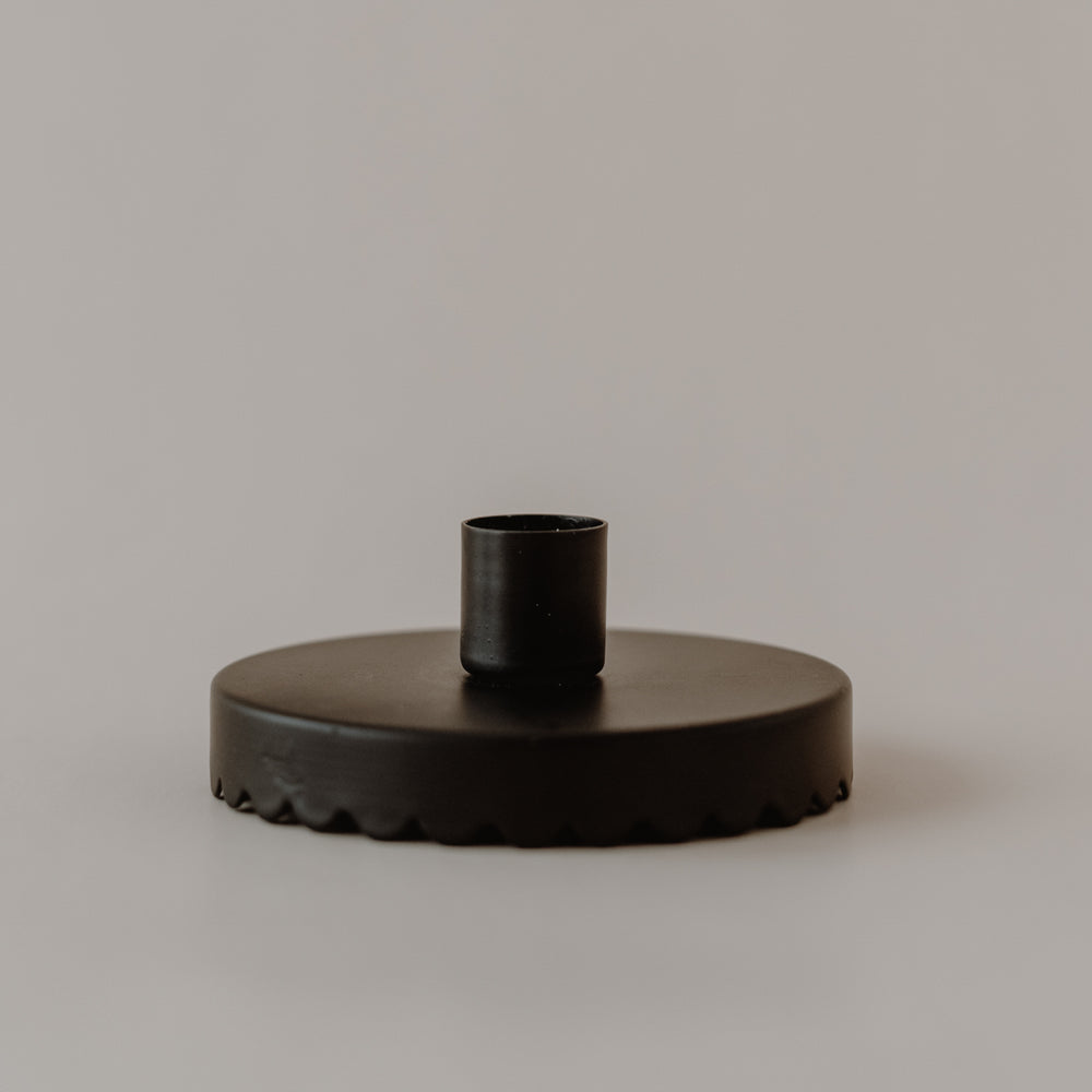 Bougeoir noir vague pour bocal de stockage (VE = 4 pcs)
