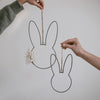 Couronne métallique lapin lot de 2 (VE = 4 lots)