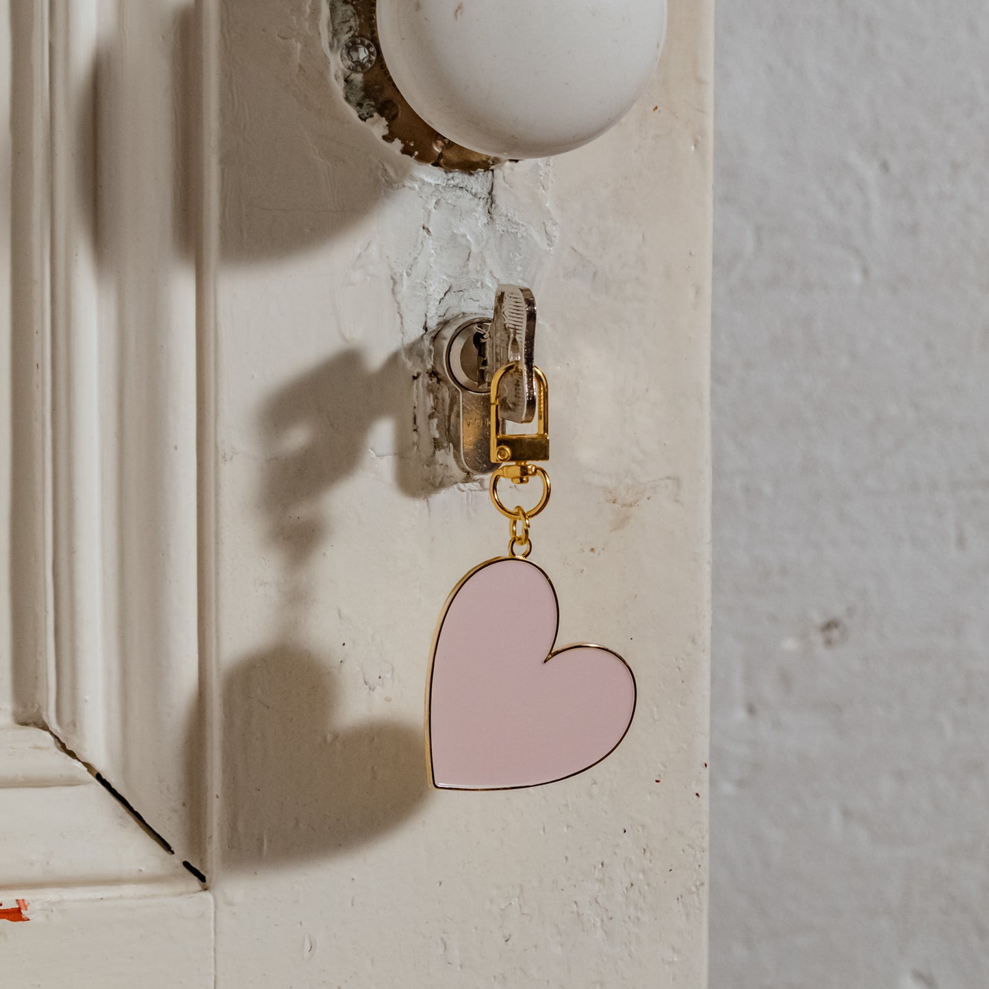 Schlüsselanhänger kleines Herz Rosa (VE = 6 Stück)
