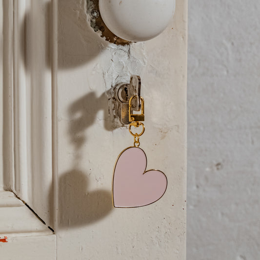 Schlüsselanhänger kleines Herz Rosa (VE = 6 Stück)