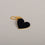 Keychain small heart black (VE = 6 pieces)