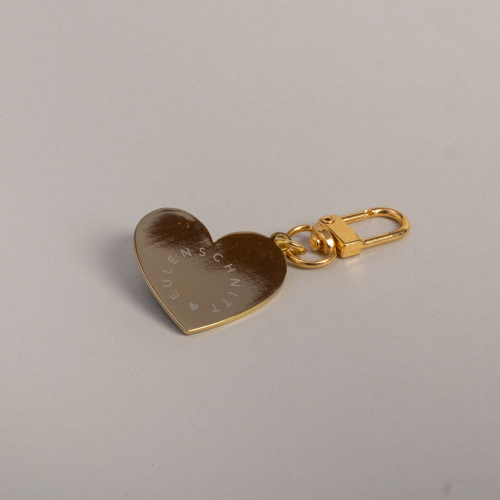 Keychain small heart black (VE = 6 pieces)