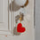Porte-clés grand cœur rouge (VE = 6 pièces)